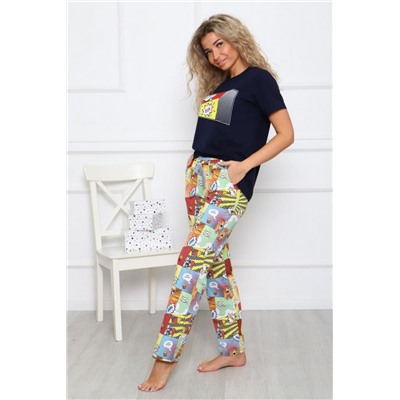 Пижама 57126 (Темно-синий)