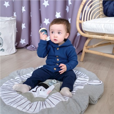 Джемпер вязаный Крошка Я Trendy, рост 68-74 см, синий