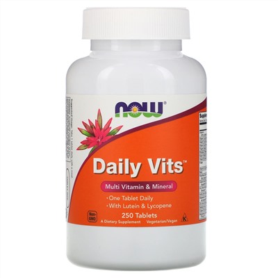 Now Foods, Daily Vits, 250 таблеток