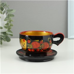 Чайная пара, дерево хохлома