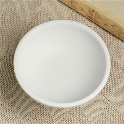 Декоративное кашпо - ваза для цветов «Кристофер», 13×13×8 см, керамическое, белое