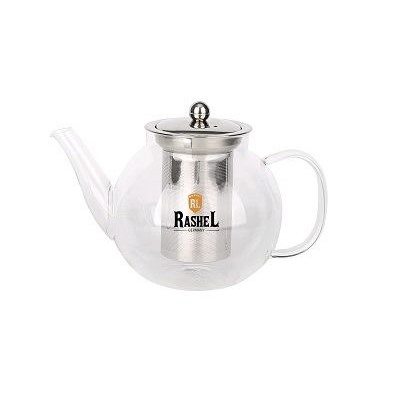 Чайник 1,0л заварочный, жаропроч.стекло Rashel  R8356