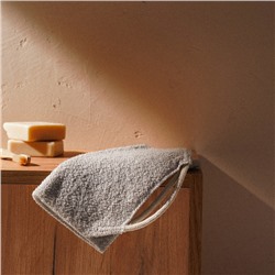 Мочалка - лента массажная SL Home «Ортика», хлопок, 48×21 см, бежевая