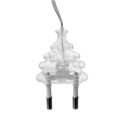 Удлинитель для комнатных гирлянд, 5 м, прозрачная нить, УМС-вилка