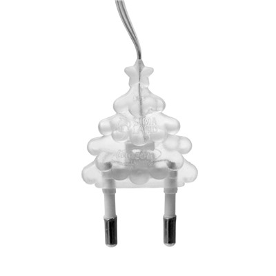 Удлинитель для комнатных гирлянд, 5 м, прозрачная нить, УМС-вилка