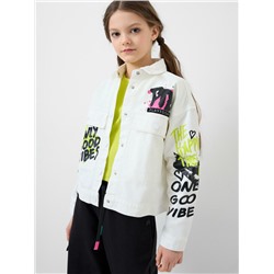 Куртка текстильная джинсовая для девочек