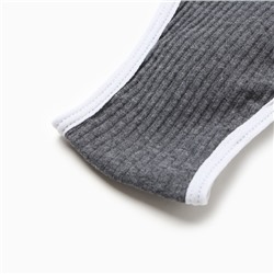 Комплект нижнего белья женский (топ, трусы) Collorista, тёмно-серый, размер 46-48