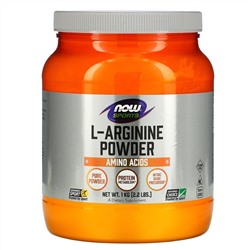 Now Foods, Для спортсменов, порошок L-аргинина, 1 кг (2,2 фунта)