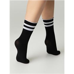 Удлиненные CONTE FANTASY Удлиненные носки с волнистой резинкой в полоску