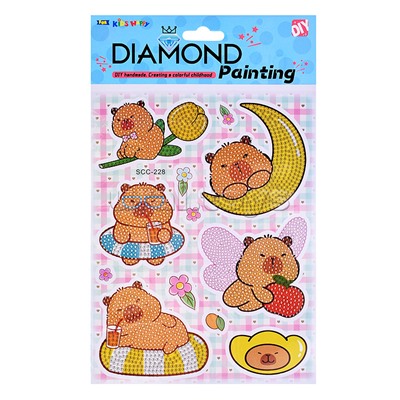 Мозаика алмазная "Капибара" 17.5*23.5см