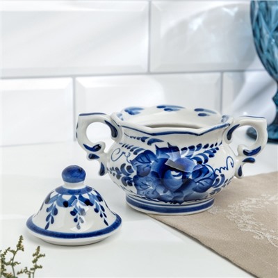 Сахарница фарфор гжель «Секрет»