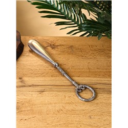 Ложка для обуви «Венок с бантиком», 31 см, латунь