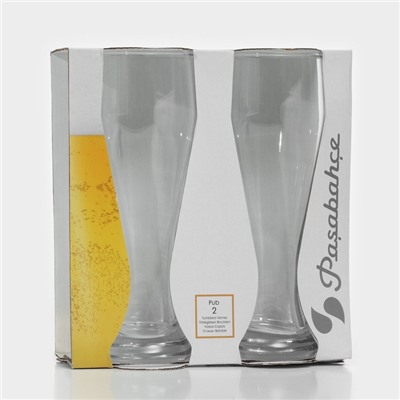 Бокалы для пива Paşabahçe Pub, 665 мл, стекло, прозрачные, 2 шт.