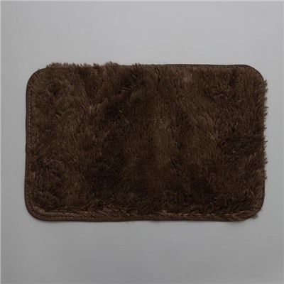 Коврик для ванной Доляна «Мягкий» 40×60 см, длина ворса 1.5 см, цвет МИКС