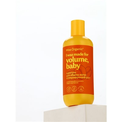 Шампунь для объема волос I was made for volume, стимулирующий рост, 290 мл, Miss Organic