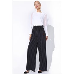 Брюки Верди (полоска/черника)