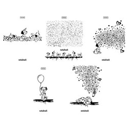 Тетрадь  48л клетка пластиковая обложка 300мкм "Забавные далматинцы" (092370) Хатбер