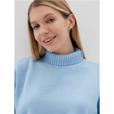 Джемпер женский вязаный MINAKU: Knitwear collection, голубой, размер 42-44