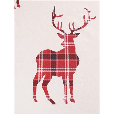 Простыня на резинке 1.5-спальная «Этель» Scottish deer, 160×200+25 см, поплин