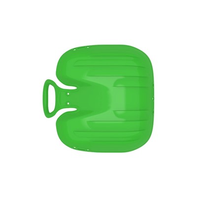 Санки-ледянки с мягкой сидушкой «Вираж», зелёные, 39×37 см