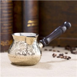 Турка «Резная», 8.5×19×9 см, латунь