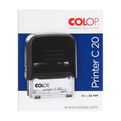 Оснастка для штампа автоматическая, COLOP Printer Сompact 20, 38 x 14 мм, корпус чёрный