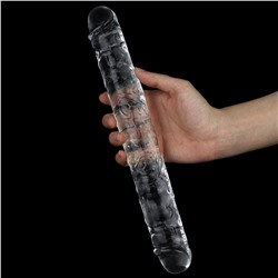 Прозрачный двусторонний фаллоимитатор Flawless Clear Double Dildo - 30 см.