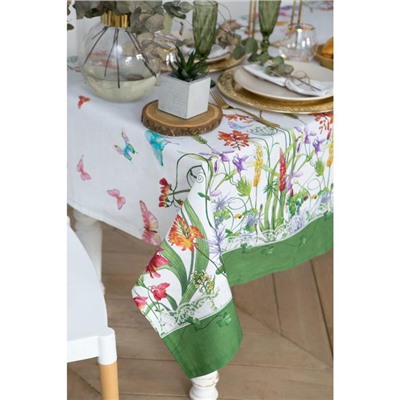 Скатерть Этель «Луговые цветы» 110×150 см, 100 % хлопок, саржа 190 г/м²