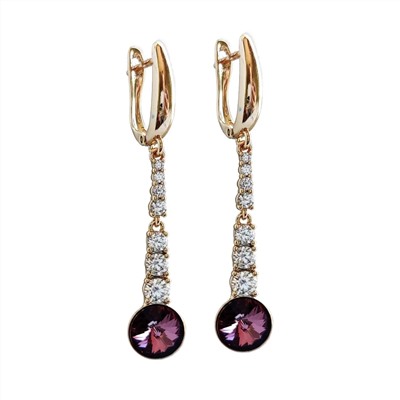 Серьги с кристаллами Swarovski