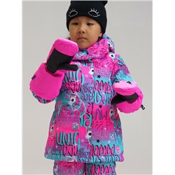 Зимние варежки-краги для девочки