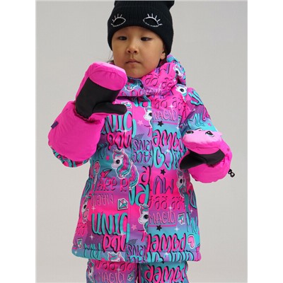 Зимние варежки-краги для девочки