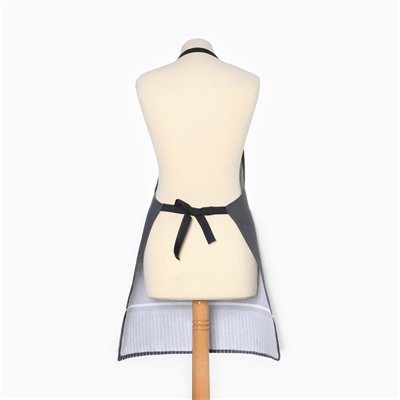 Фартук «Доляна. Главный на кухне», 70×60 см, рогожка,100% хлопок, 160 г/м²