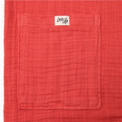 Халат женский муслиновый LoveLife, размер 42-44, хлопок, 4-сл, 235 г/м²