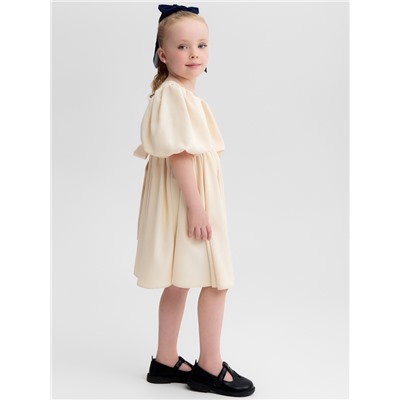 Платье нарядное для девочки MINAKU: Party Dress, бежевое, рост 98-104 см