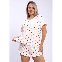 940 Пижама LOVE (Сердца красные)