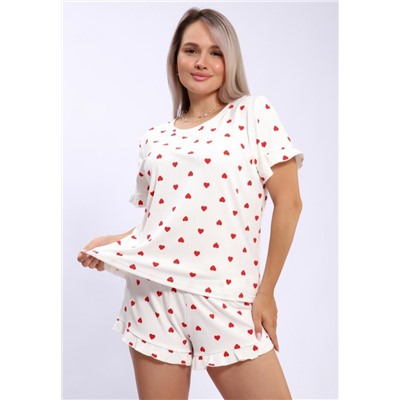 940 Пижама LOVE (Сердца красные)