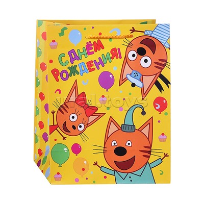 Пакет подарочный "Три Кота" матовый