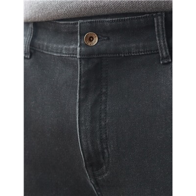 Джинсы утепленные прямые из эластичного денима с мягким флисом