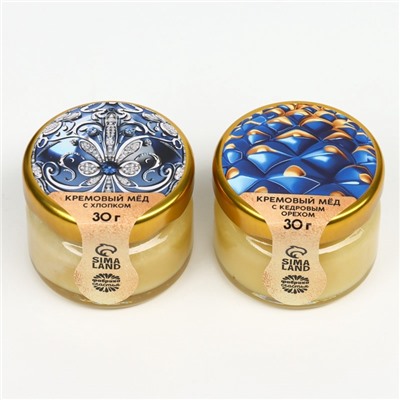 Подарочный набор новогодний «Счастья и удачи в Новом году»: чай, мёд кремовый, шоколад