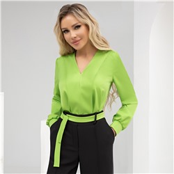 Блуза, Твой личный манифест (сочное яблоко, с поясом)