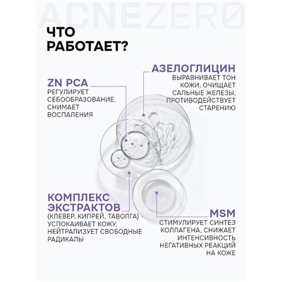 Сыворотка ночная интенсивная «Акнестоп» для проблемной кожи лица, 30 мл