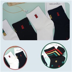 Женские носки из хлопка ( Узор 1) MilanKo N-228