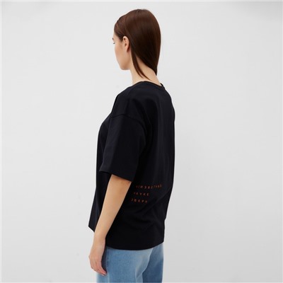 Футболка KAFTAN «Чебурашка», размер 48-50, чёрная