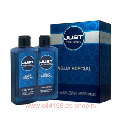 Festiva Подарочный набор Just for Men Aqua Special Шампунь 210 мл + Гель для душа 210 мл