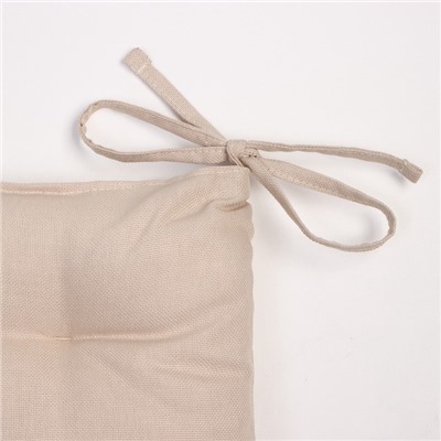 Подушка на стул «Этель» Calm, 42×42 см, бежевая