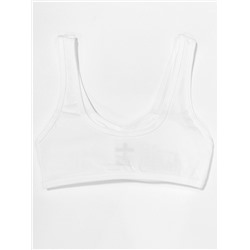 4409-01 Топ с поролоном белый (BAYKAR)