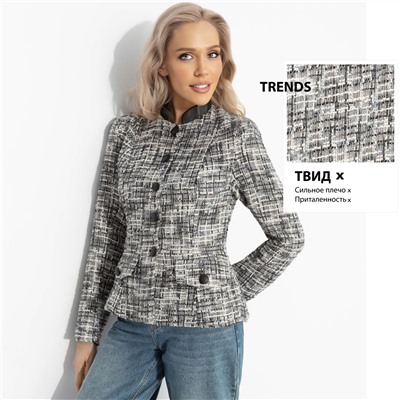 Жакет приталенный с подплечниками, Взрыв эмоций