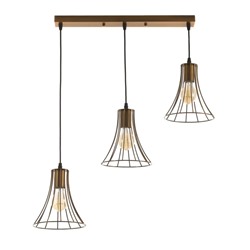 Светильник BayerLux «Чилли» 3хЕ27 40 Вт золото 18×50×19-119 см