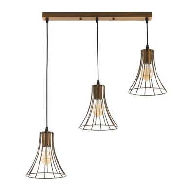 Светильник BayerLux «Чилли» 3хЕ27 40 Вт золото 18×50×19-119 см