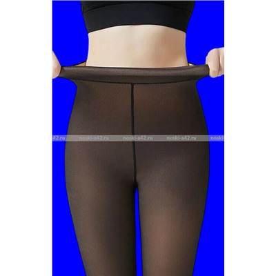 Женские колготки "Вторая кожа" имитация капрона с начесом 380 den арт. 9656